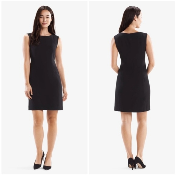 Mm Lafleur stretch knit sleeveless dress charcoal 6 - Picture 1 of 6